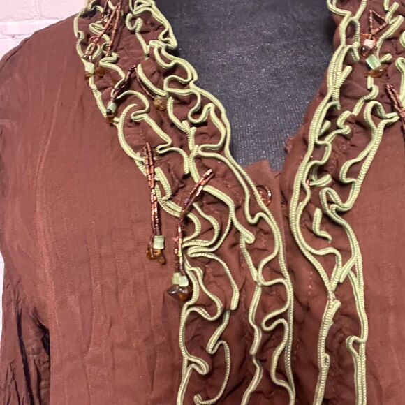 Unbranded Women's Brown Blouse - Picture 3 of 8